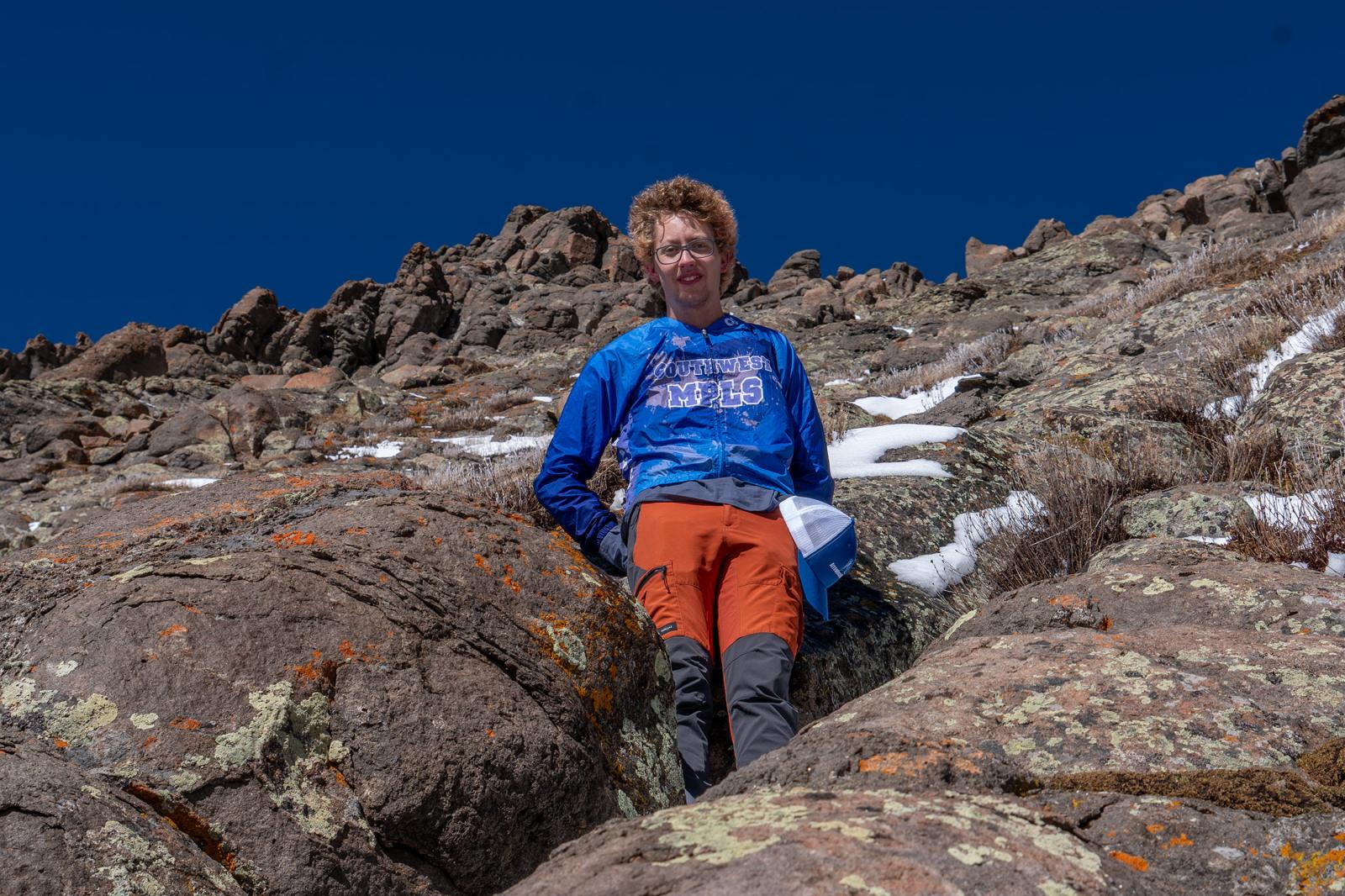 Wes near the top of Wetterhorn