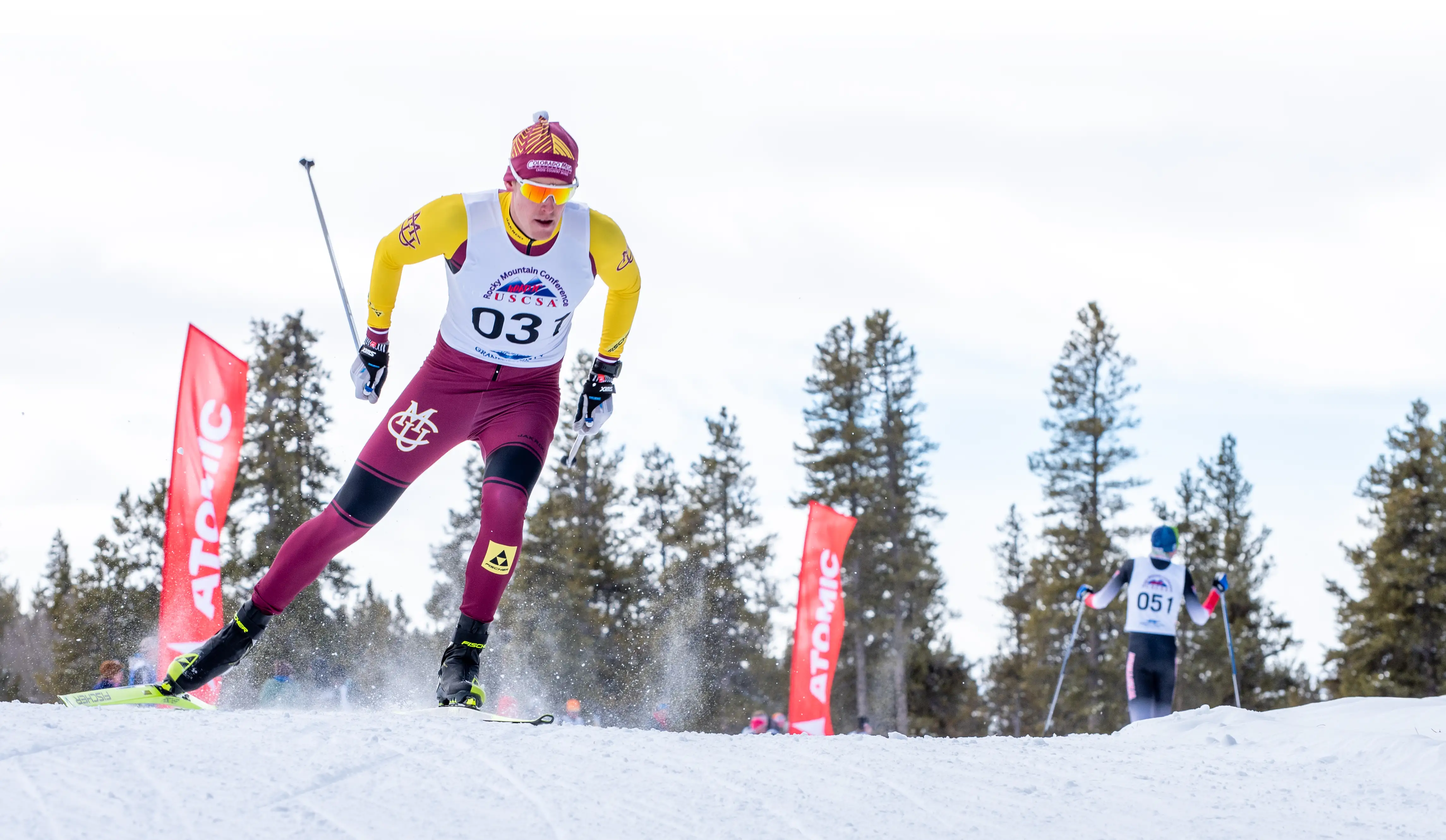 CMU's Iver Skaarseth on the race course